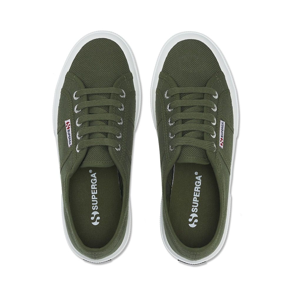 Superga 2750 Cotu Classic Green Sneakers - Women's Sneakers USA | US2383080